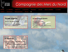 Tablet Screenshot of compagniedesmersdunord.fr